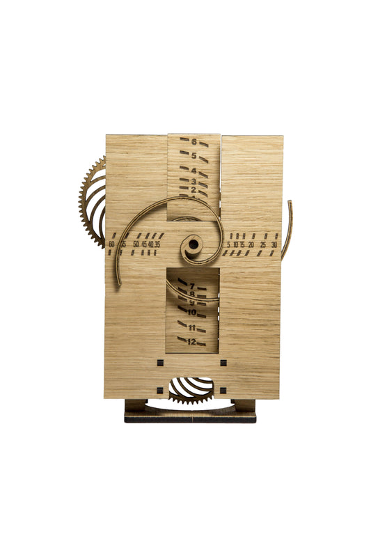 Fibonacci Wooden Gear Clock – DIY Clock Kit