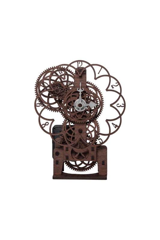 Fibonacci Wooden Gear Clock – DIY Clock Kit